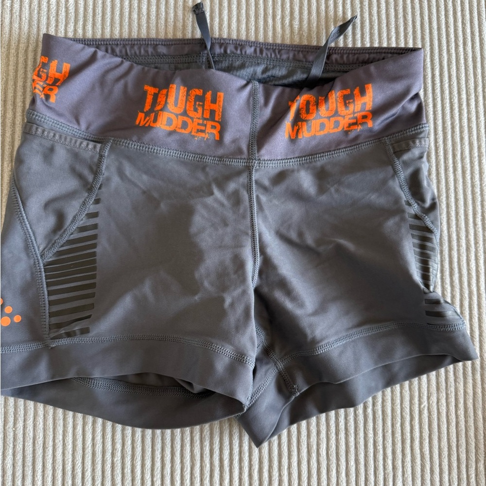 Never worn Tough Mudder Gray Athletic Shorts